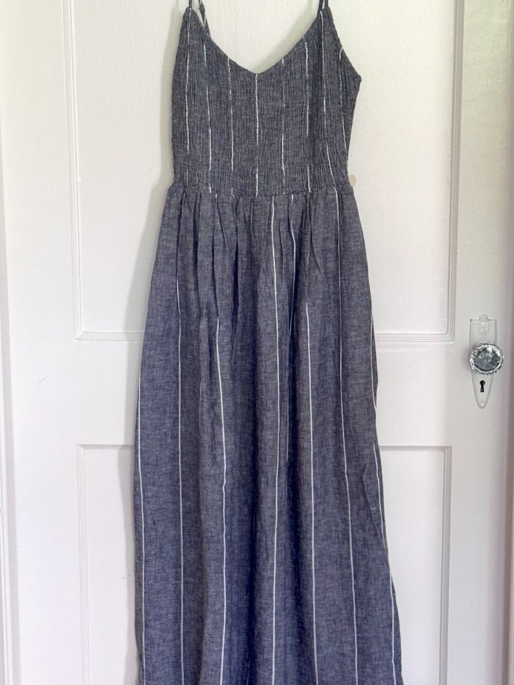 NWT - Z Supply Romy Striped Linen Maxi Dress - Size S - Eclipse - Picture 5 of 10